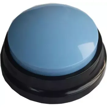 Hračka pro psa TopTechnology Pet komunikační tlačítko pro psy, nahrávací box Vocalizer, modrý