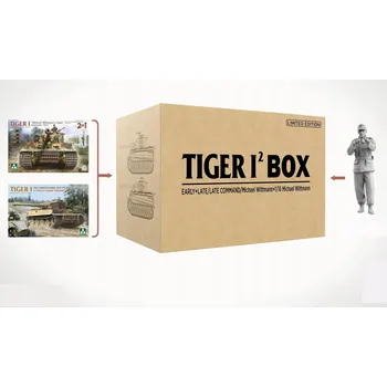 Plastikový model Tank Tiger I PzKpfw VI Ausf.E Pozdní verze & Raná verze & Michael Wittmann 2201W Takom