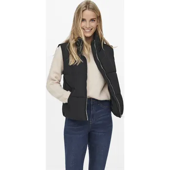 Dámská vesta Černá dámská prošívaná vesta JDY New Erica - Dámské Jacqueline de Yong černá | modrá | krémová 2854978