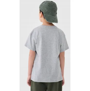 Chlapecké tričko Dětské tričko 4F , šedé bavlna velikost 152