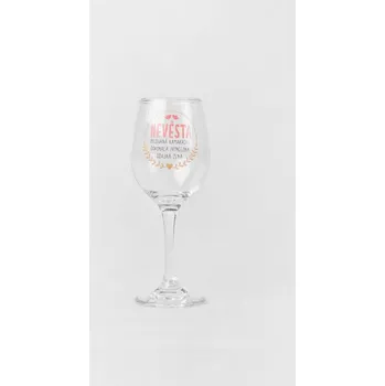 Sklenice Sklenička na víno - NEVĚSTA
