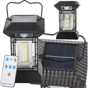 Venkovní osvětlení Verk Group Solární lampa se soumrakovým senzorem pohybu 5 režimů 60 led cob s dálkovým ovládáním Velikost: univerzální