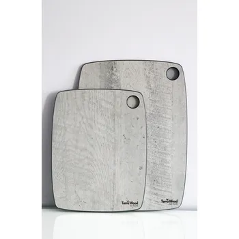 Kuchyňské prkénko Sada kuchyňských krájecích prkének: “M” 30x23.5 + “L” 37x27.5 – Šedá