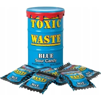 Bonbon Toxic Waste Kyselý bonbon v bubnu - Modrá edice
