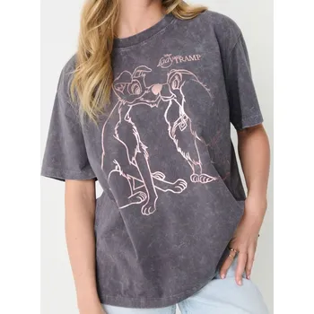 Sinsay - Tričko s potiskem Disney - šedá - 948CG-86X - 948CG-86X-S