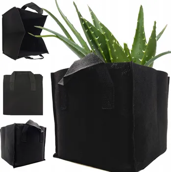 Květináč Černý plst Květináč , reálné ceny, 29 x 29 x 32 cm