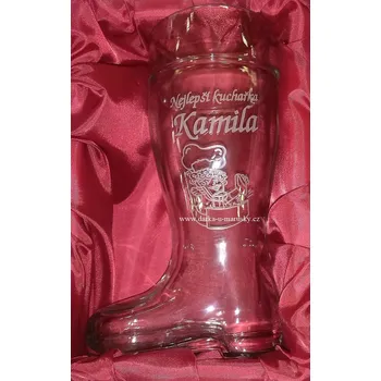 Pískovaný korbel bota - Kuchařka