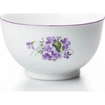 Miska 13 cm fialky s fialovou linkou