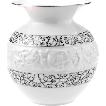 Váza Váza reliéfní 19cm platina