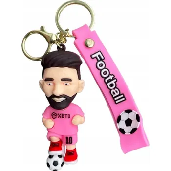 PŘÍVĚSEK NA KLÍČE přívěsek FOTBALOVÁ přívěsek na batoh s klíči FIFA fotbalista MESSI