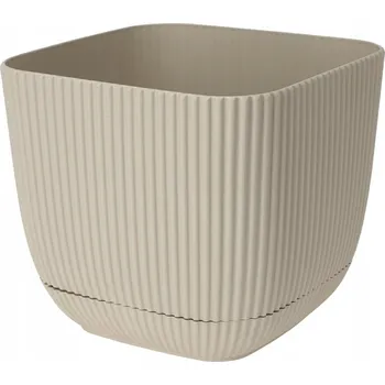 Květináč Béžový plast Květináč ProGarden 19,5 cm x 19,5 x 17 cm