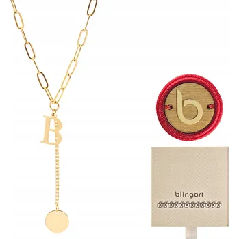 Náhrdelník Pozlacený náhrdelník celebritka s PÍSMENEM B + GRAVÍROVÁNÍ