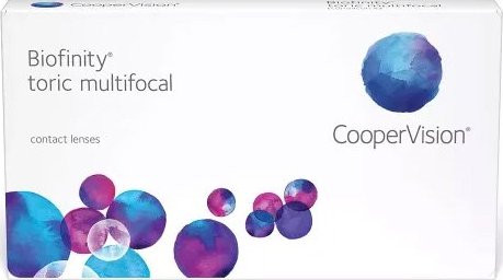 Multifokální torické kontaktní čočky Cooper Vision Biofinity toric multifocal (3 čočky)