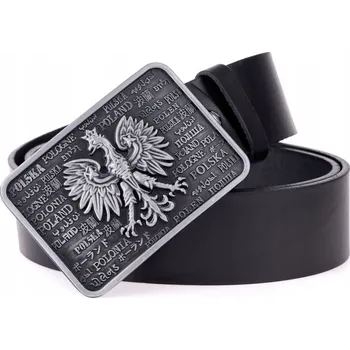 Opasek Pásek pánský kožený Kaletnik Polský Orel 4 cm 110 cm