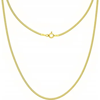 Řetízek PÁNSKÝ ZLATÝ ŘETÍZEK PANCR STŘÍBRO O RYZOSTI 925 55 CM