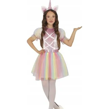 Karnevalový kostým KOSTÝM MALÝ MAGICKÝ JEDNOROŽEC DUHA POHÁDKA PŘEVLEK KARNEVAL MIXPARTY 146