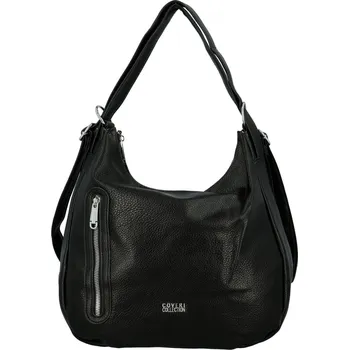 Kabelka Stylový dámský koženkový kabelko-batoh Coveri Elida, černý