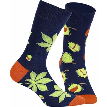 Tmavě modré valentýnské ponožky Wola vzor 993 NAVY velikost 30/34