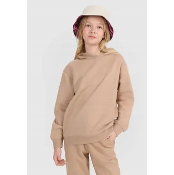 Chlapecké oblečení 4F dětská mikina bavlna béžová, velikost 152