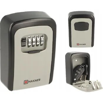 Trezor Kovová schránka na klíče s číselným zámkem, nástěnný trezor s kódem, 90x120mm