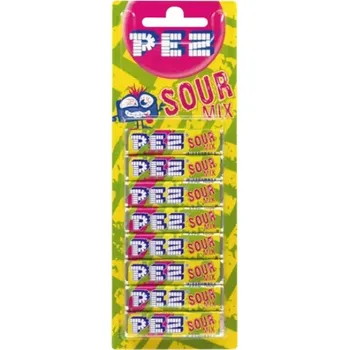 Bonbon Bonbóny PEZ náplně Sour Mix 51g