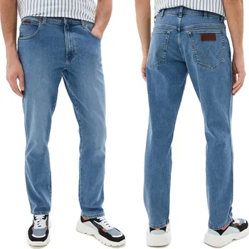 Pánské džíny Wrangler TEXAS SLIM Blue Honor KLASICKÉ ZÚŽENÉ DŽÍNY W40 L34