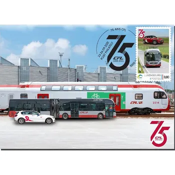 Poštovní známka (2021) CM ** - Lucembursko - Auto, autobus + vlak