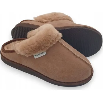 Dámské pantofle Pantofle kožené pantofle z přírodní ovčí kůže, zateplené, elegantní, velikost 39