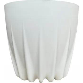 Květináč Bílý plast Květináč Tomplastik 15 cm x 15 x 14 cm