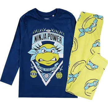 Chlapecké pyžamo CHLAPECKÉ PYŽAMO bavlna s dlouhým rukávem ŽELVY NINJA modrá 122 D011C