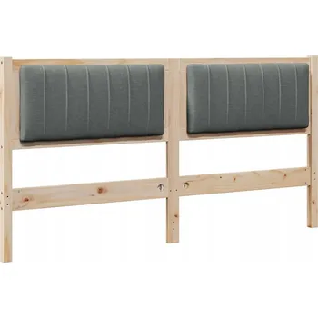 Čalouněné čelo postele s čelo Hnědá 150 cm Masivní borové dřevo