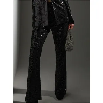 Dámské kalhoty Sinsay - Zvonové kalhoty - černá - 636FJ-99X - 636FJ-99X-L