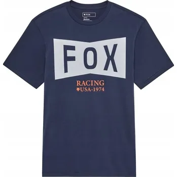 Pánské tričko Tričko Tričko s krátkým rukávem Fox Typace Prem Midnight Velikost XL