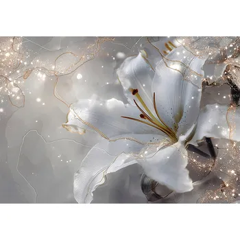 Fototapeta FOTOTAPETA KVĚTY LILIE ABSTRAKCE LOŽNICE OBÝVACÍ POKOJ TAPETA VLIESOVÁ 400x280