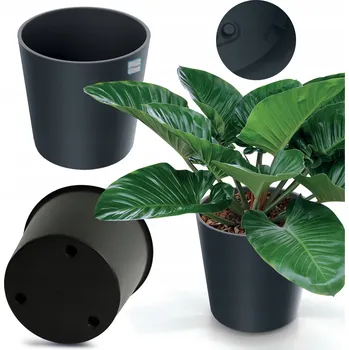 Květináč Černý plast Květináč EDANTI 30 cm x 30 x 29,5 cm