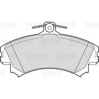 Brzdová destička Sada brzdových destiček, kotoučová brzda VALEO 301318