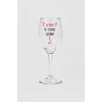 Sklenice Sklenička na víno - V 50ti to teprve začíná!