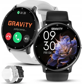 Hodinky Gravity dámské chytré hodinky CHYTRÉ HODINKY pro ženy, měření pulsu, české PL menu, černé a bílé