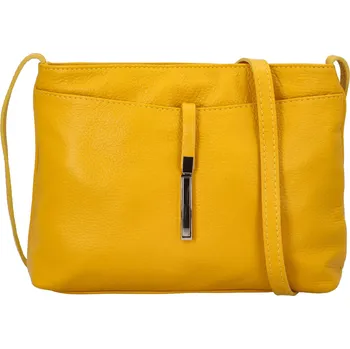 Kabelka Dámská kožená kabelka Mirna, žlutá