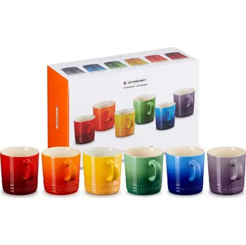 Hrnek 350 ml, sada 6 ks, RAINBOW, kamenina, Le Creuset