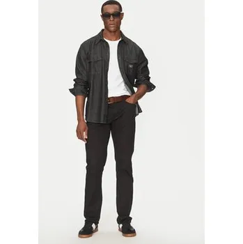 Guess Kalhoty z materiálu M5RAS2 WGXW1 Černá Slim Fit 34_32