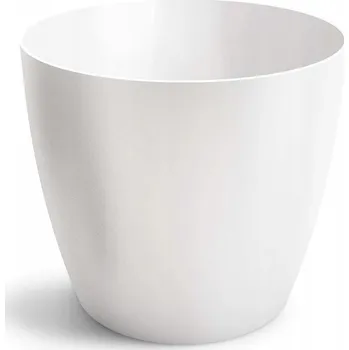 Květináč Květináč plast bílý Don-Plast 16 cm x 16 cm x 14,5 cm