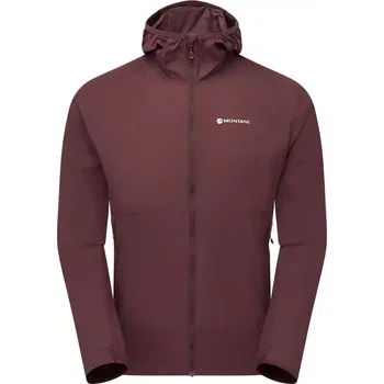 Pánská softshellová bunda Bunda Montane Featherlite Hoodie dark garnet L