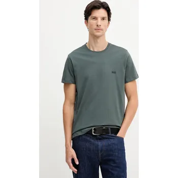 Bavlněné tričko BOSS T-ShirtRN 365 pánské, černá barva, 50531401 77X, vel. S