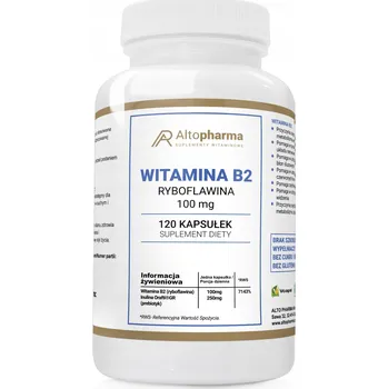 Doplněk stravy Alto Pharma VITAMÍN B2 100mg RIBOFLAVIN kapsle 120 ks