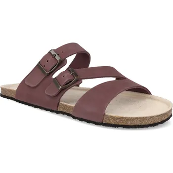 Dívčí obuv Barefoot pantofle Natural barefoot - Evelin Wine vínové Velikost: 40