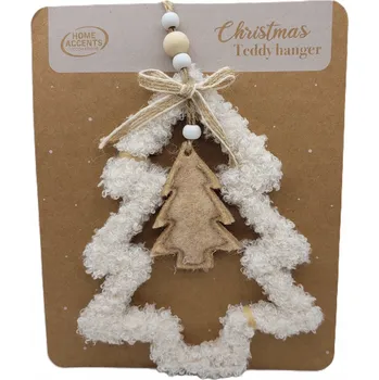 Vánoční dekorace Vánoční ozdoba na stromeček "Bílý stromeček"