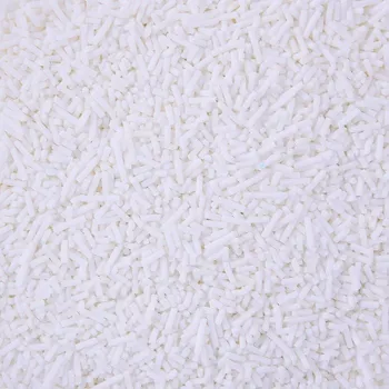 Jedlá dekorace na dort BÍLÉ cukrové Tyčinky s posypkou 50 g