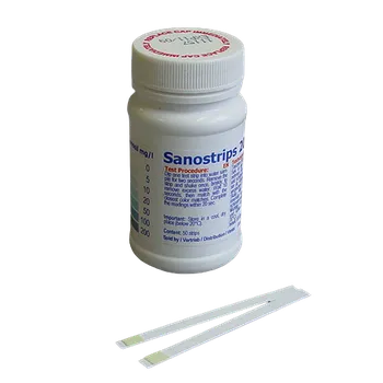 Ochranný vodní filtr Testovací proužky Sanostrips 200