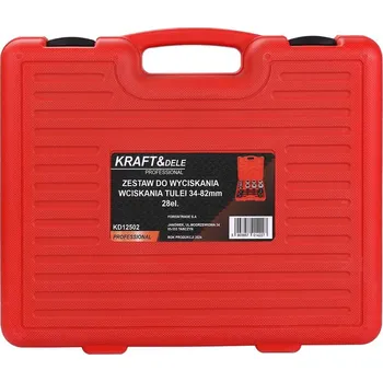 Stahovák KRAFT&DELE Sada na lisování pouzder 34-82 mm, 28 dílů KD12502